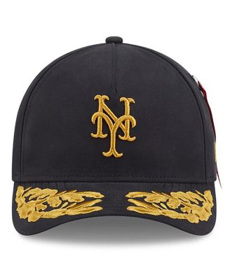 Men's Black New York Mets A-Frame 9FORTY Adjustable Hat