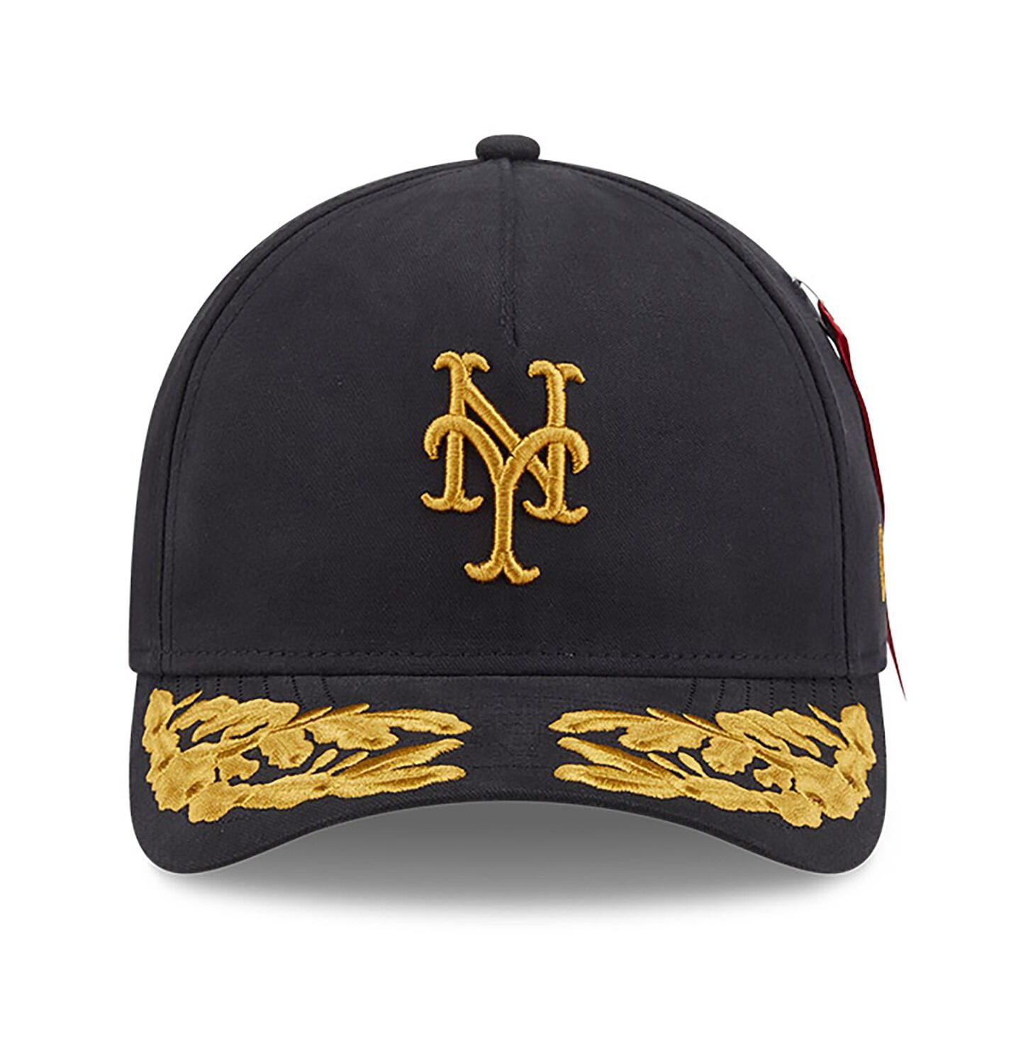 Мужская кепка New Era Black New York Mets A-Frame 9FORTY Adjustable Hat — фото 4