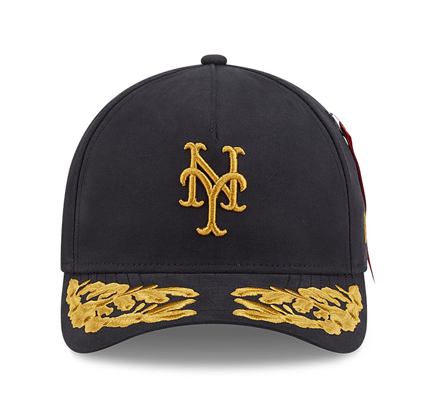 Men's Black New York Mets A-Frame 9FORTY Adjustable Hat