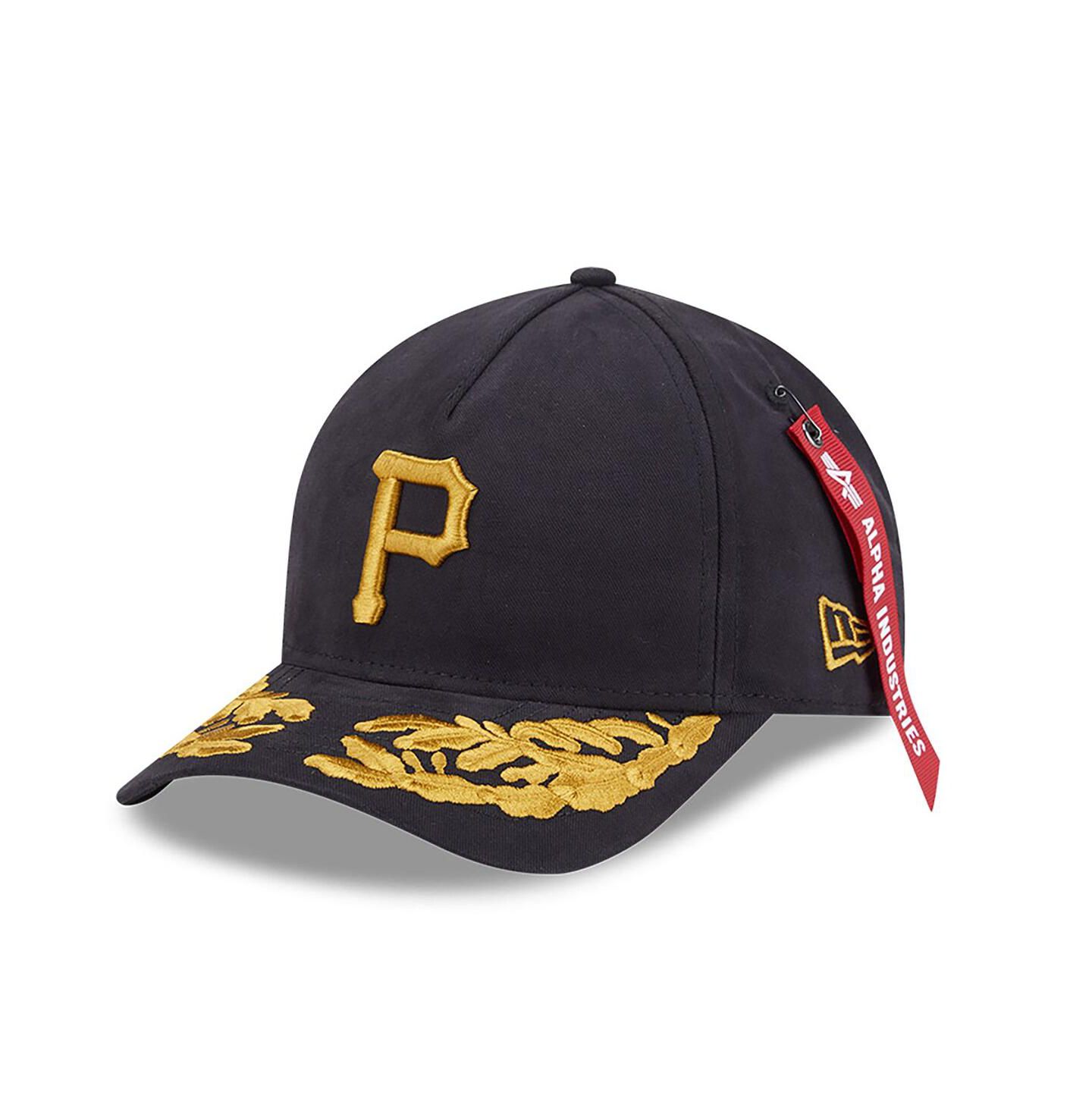 Мужская кепка New Era Black Pittsburgh Pirates A-Frame 9FORTY Adjustable Hat — фото 1