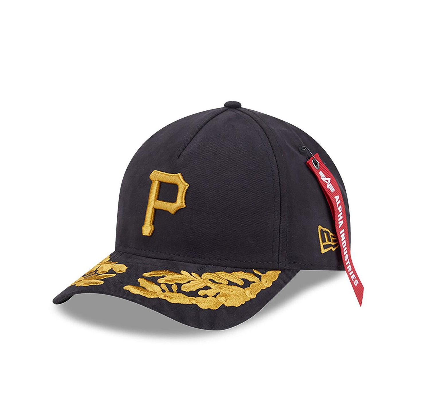 Men's Black Pittsburgh Pirates A-Frame 9FORTY Adjustable Hat