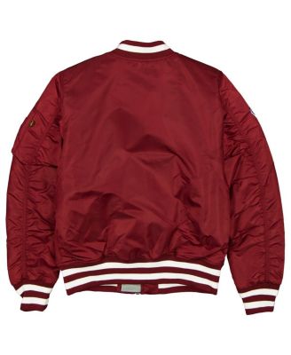 Men's Maroon Philadelphia Phillies Full-Zip Bomber Jacket