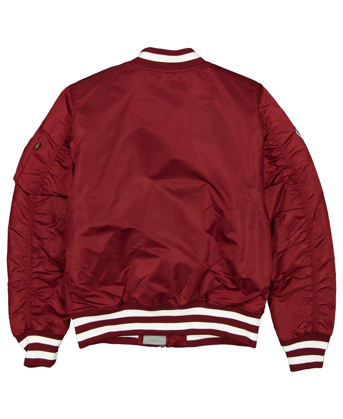 New Era Men's Maroon Philadelphia Phillies Full-zip Bomber Jacket In Red