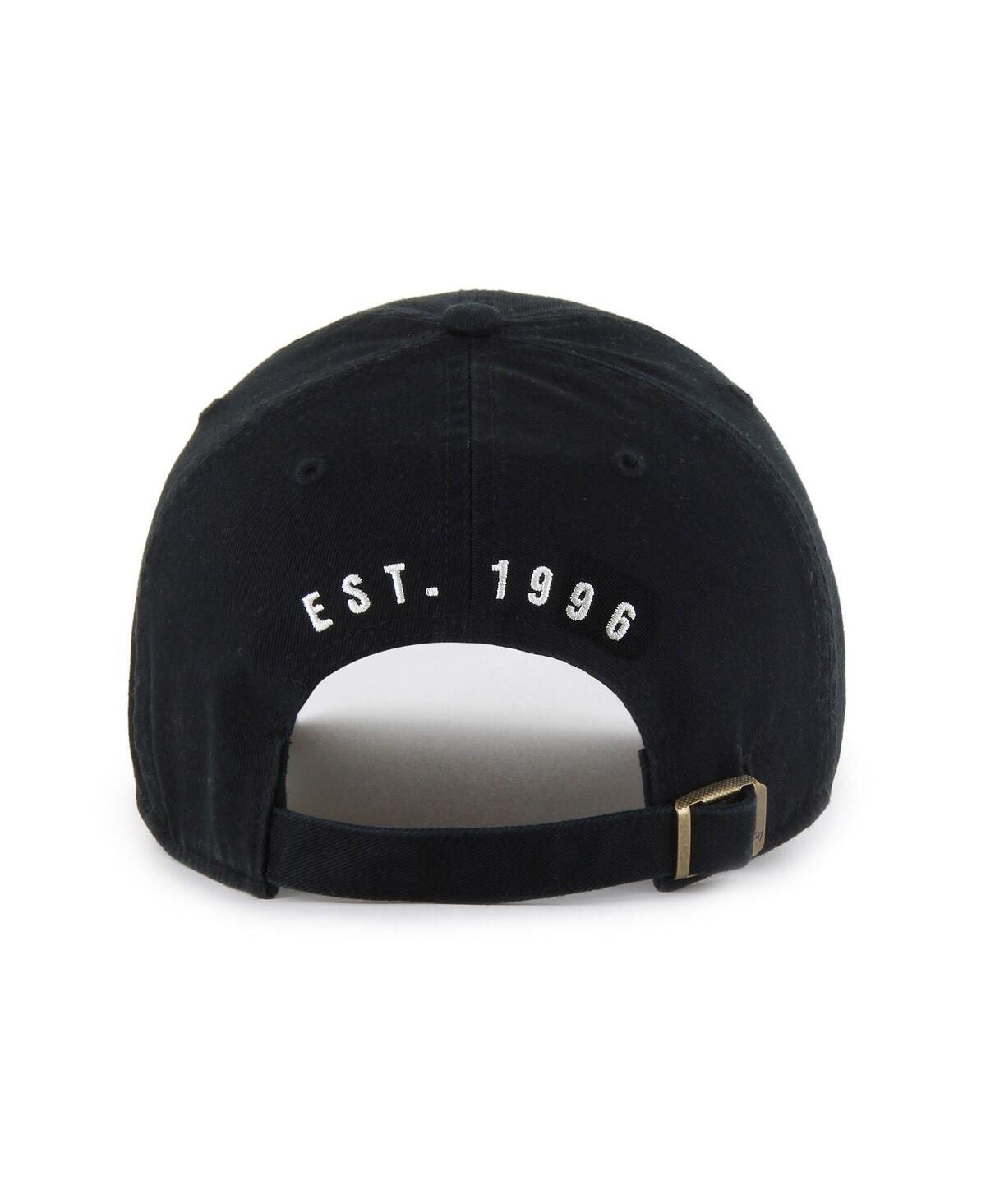 47 Brand Men's Black Baltimore Ravens Hard Hat Clean Up Adjustable Hat In Black
