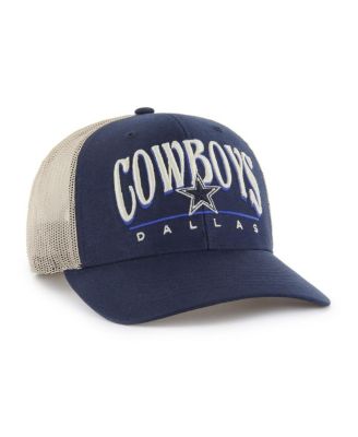 Men's Navy/Natural Dallas Cowboys Arid Adjustable Trucker Hat