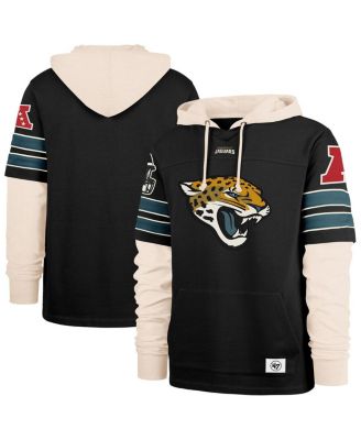 '47 Brand - Men's Black Jacksonville Jaguars Split Zone Cornerback Duo Hoodie