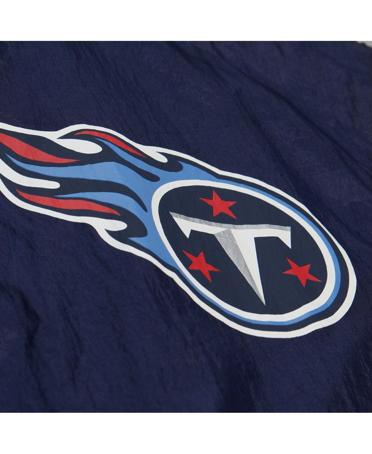 Mitchell & Ness Men's Navy Tennessee Titans Playmaker Full-zip Windbreaker Jacket In Blue