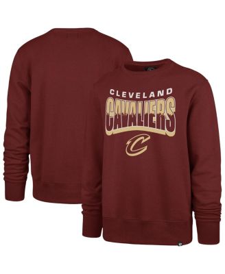 '47 Brand - Men's and Women's Wine Cleveland Cavaliers Brush By Headline Crewneck Sweatshirt