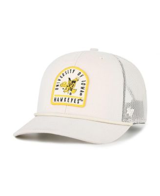 '47 Brand - Men's and Women's Cream Iowa Hawkeyes Core Inline Gravestone Adjustable Trucker Hat