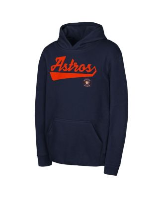 Outerstuff - Big Boys and Girls Navy Houston Astros Tailor Made Fleece Pullover Hoodie