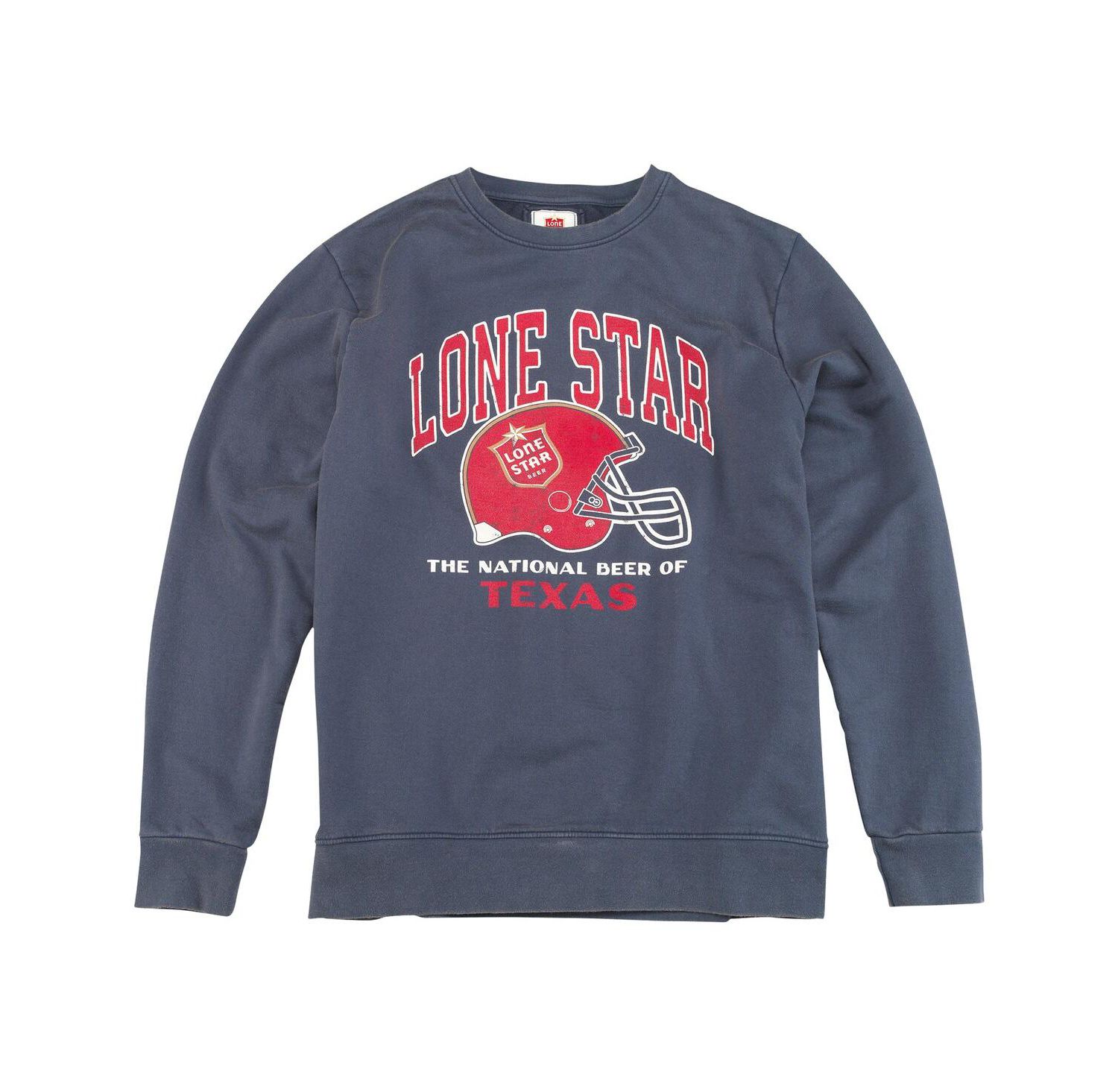Men's Navy Lone Star Sunday Fleece Pullover Sweatshirt