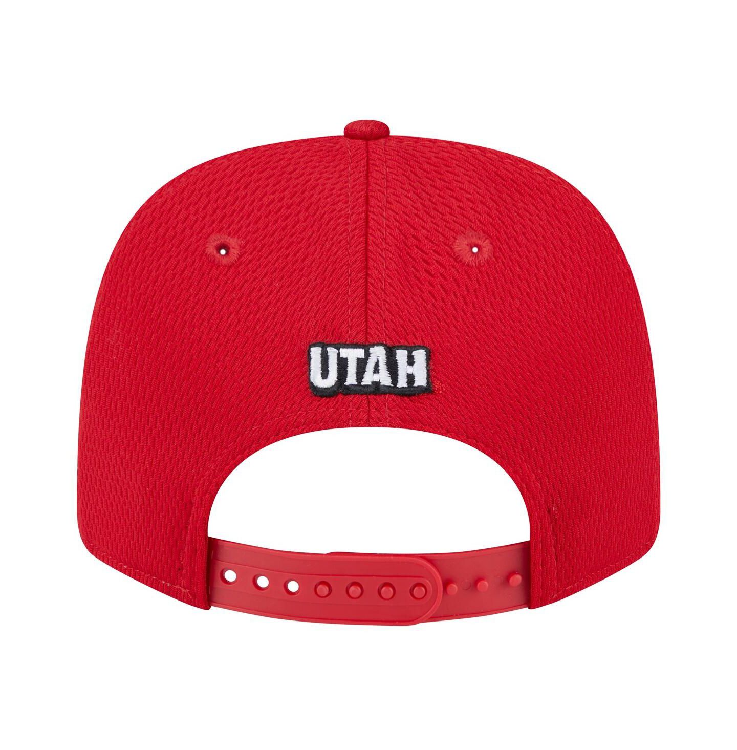 Мужской головной убор New Era Red Utah Utes Coolera 9SEVENTY Rope Stretch-Snap Hat — фото 2