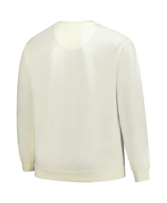 Men's Cream Washington Commanders Big Tall Fleece Sweatshirt