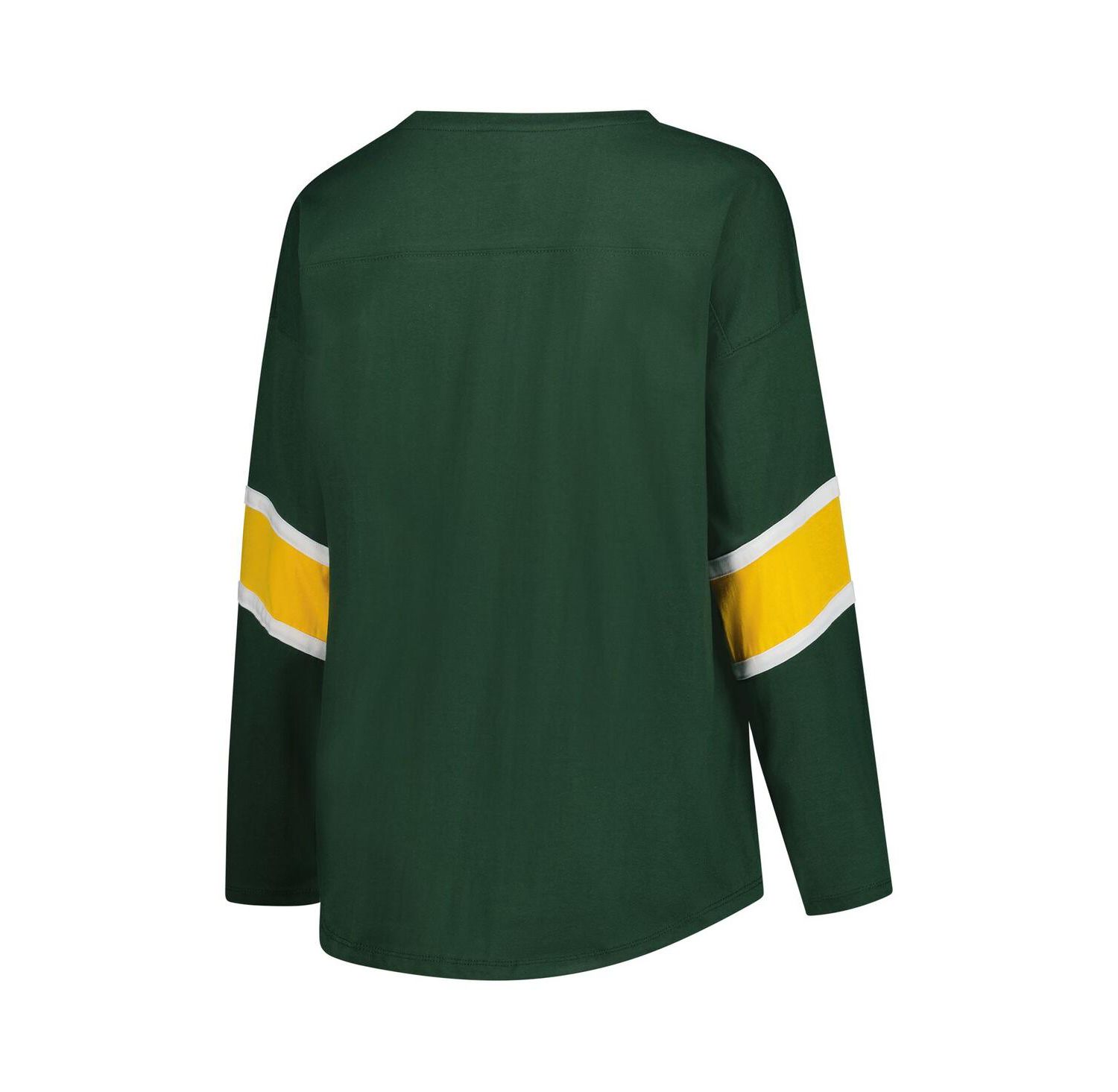 Women's Green Bay Packers Plus Size Redzone 3/4-Sleeve Scoop Neck T-Shirt