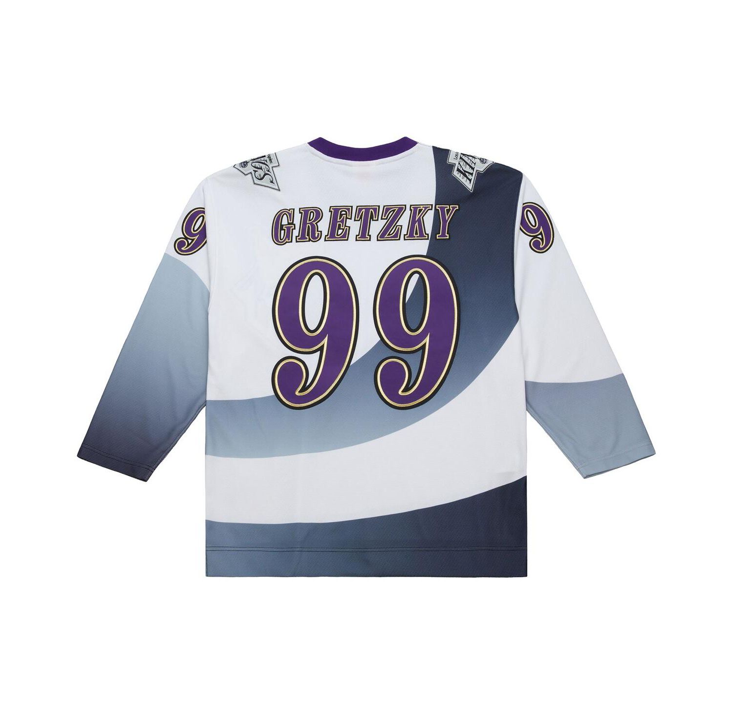 Men's Wayne Gretzky White Los Angeles Kings Big & Tall 1995-96 Blue Line 2.0 Jersey