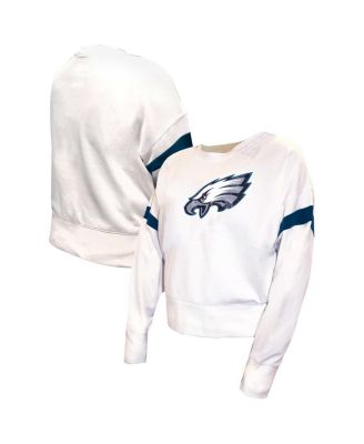 Fanatics - Women's&nbsp;White Philadelphia Eagles Plus Size Fleece Pullover Sweatshirt