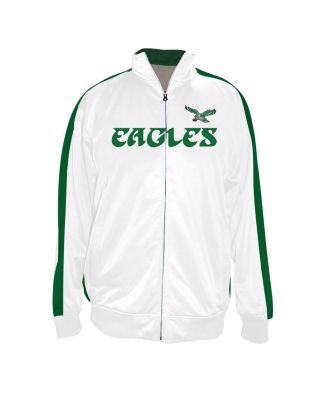 Profile - Men's White Philadelphia Eagles Big Tall Tricot Full-Zip Track Jacket
