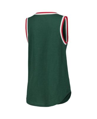 Women's Green Minnesota Wild Strategy Tank Top