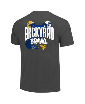 Men's Charcoal Pitt Panthers vs. West Virginia Mountaineers Backyard Brawl Comfort Colors T-Shirt