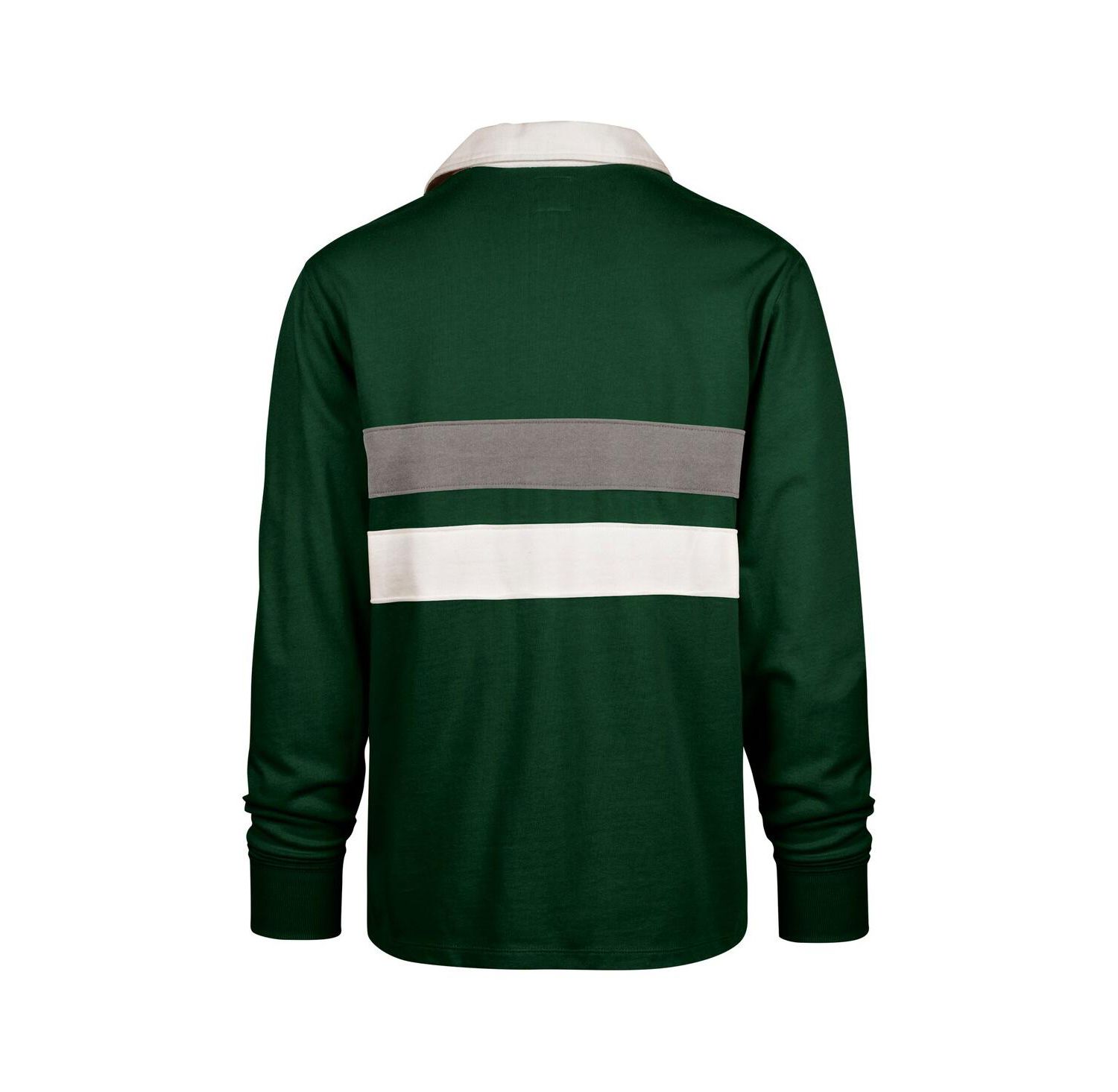 Men's Green Michigan State Spartans Clubhouse Knox Thames Long Sleeve Rugby Polo Shirt
