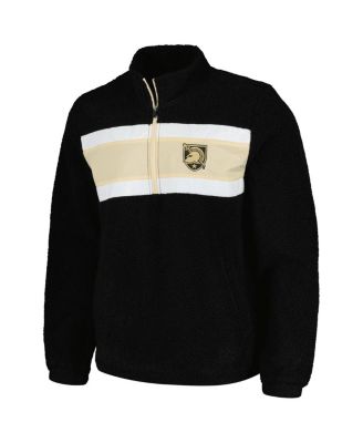 Men's Black Army Black Knights Pinch Runner Half-Zip Hoodie