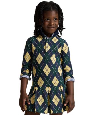 Girls' 2T-6X Printed Polo Dress