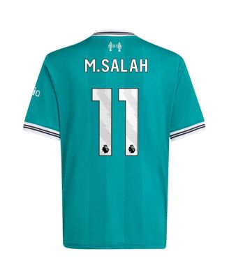 Big Boys and Girls Mohamed Salah Green Liverpool 2025/26 Third Replica Player Jersey