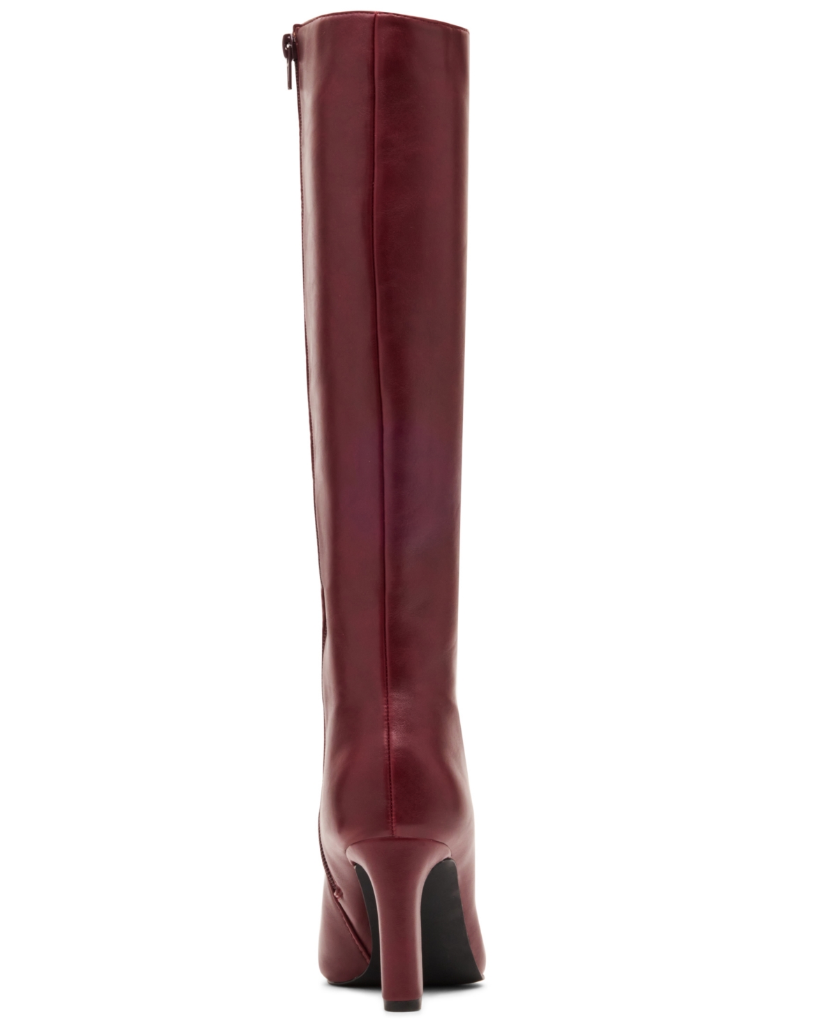 Madden Girl Women's Voyage Knee High Square Toe Dress Boots In Burgundy