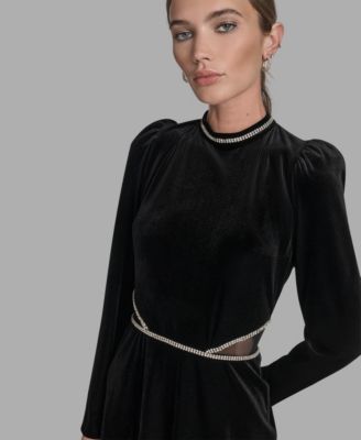 Women's A-Line Long Sleeve Dress