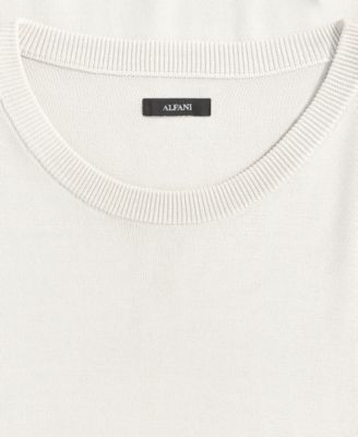 Men's Short-Sleeve Seamless Sweater T-Shirt, Macy's Exclusive