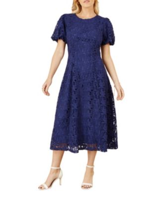 Women's Lace Midi Skater Dress
