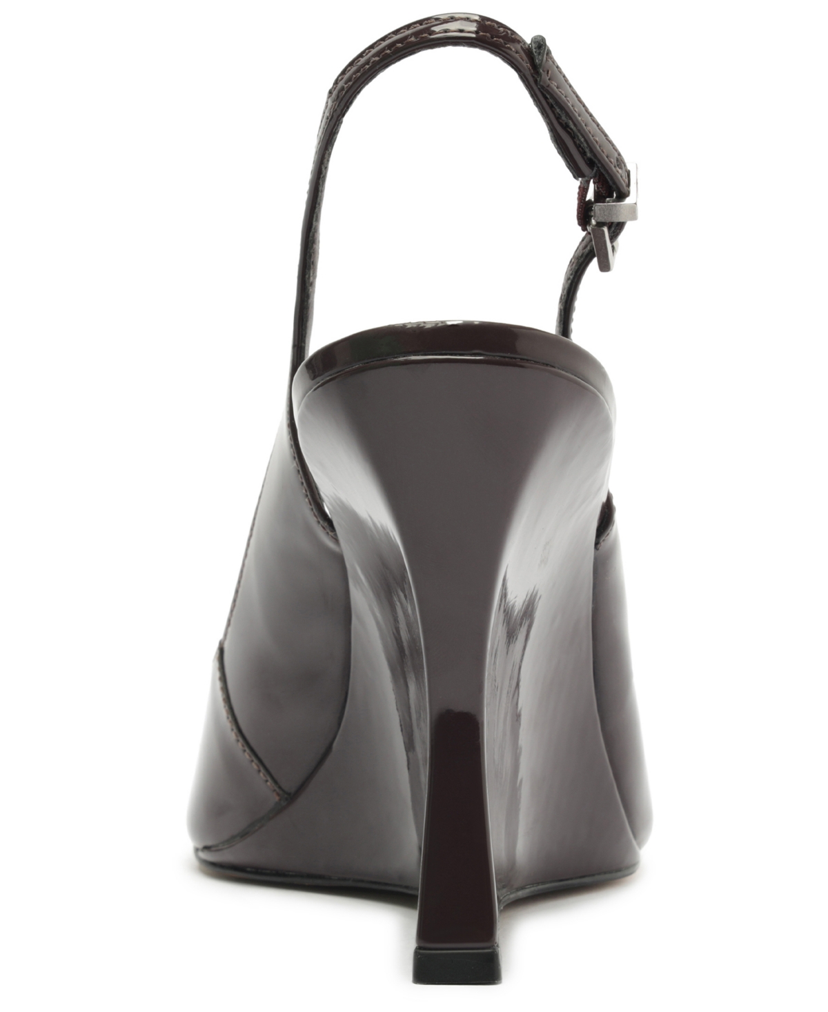 Arezzo Rowen Slingback Pointed Toe Wedge Pump In Black