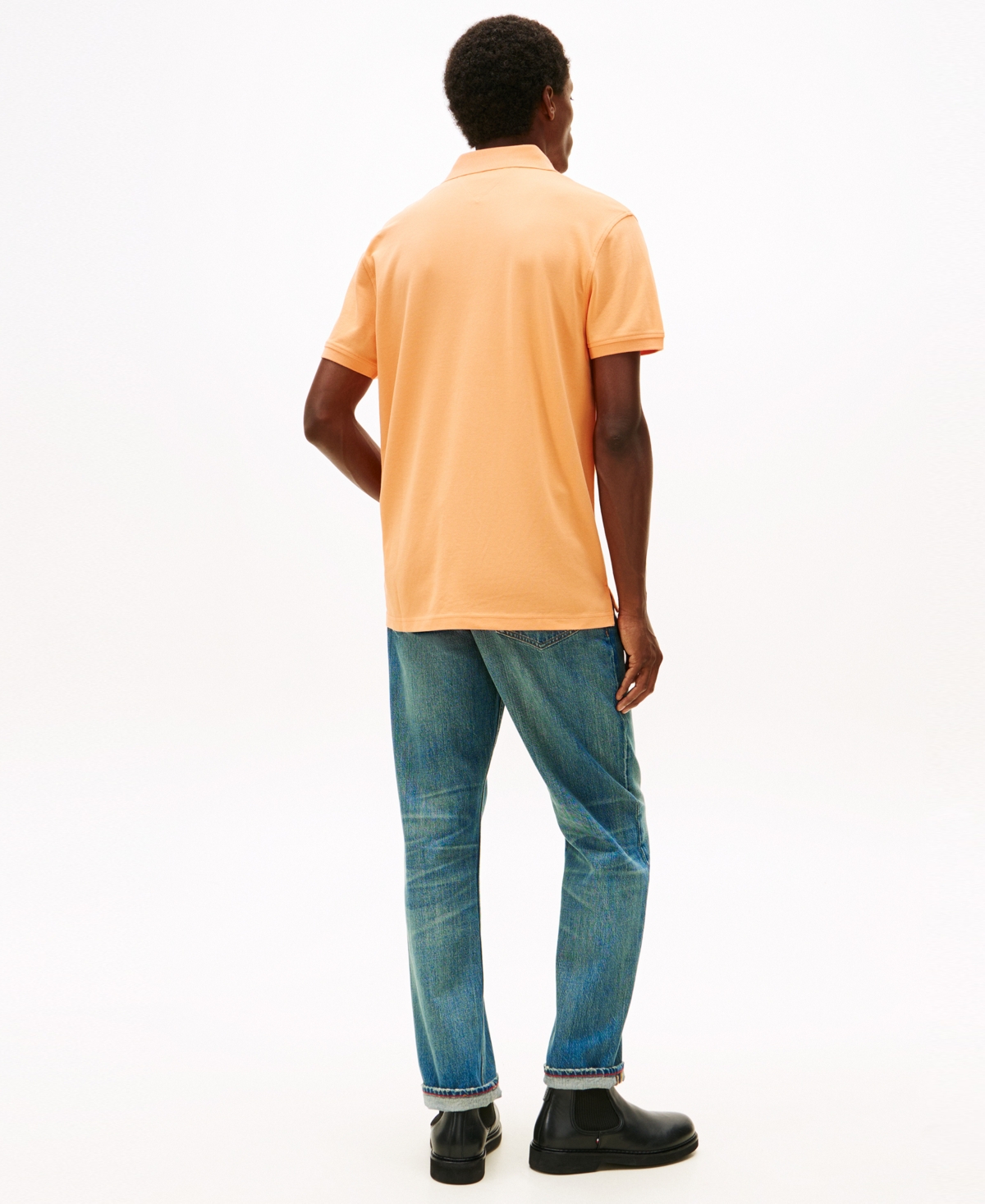 Tommy Hilfiger Men's Cotton Classic Fit 1985 Polo In Orange