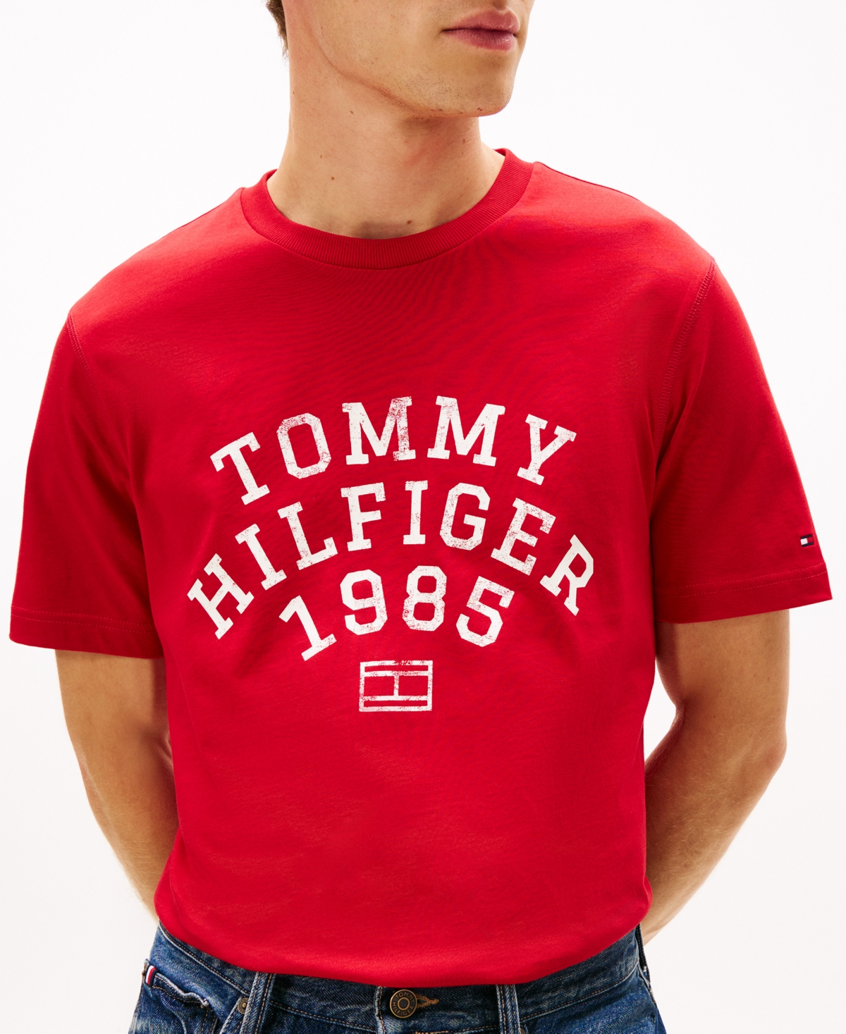 Tommy Hilfiger Men's Arch Crewneck T-Shirt