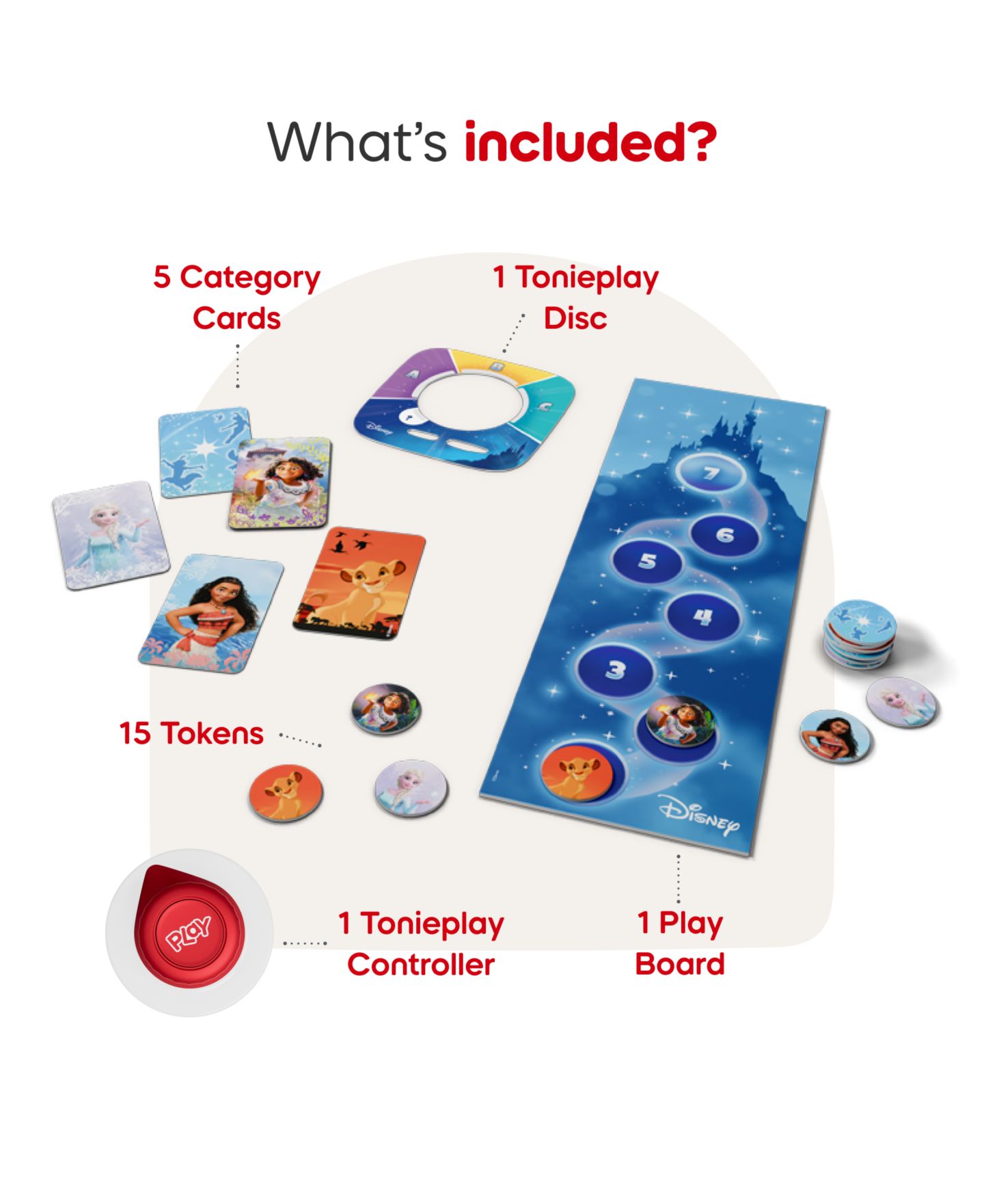 Детские игрушки Tonies Tonieplay Set Disney Quiz Kingdom Game — фото 4