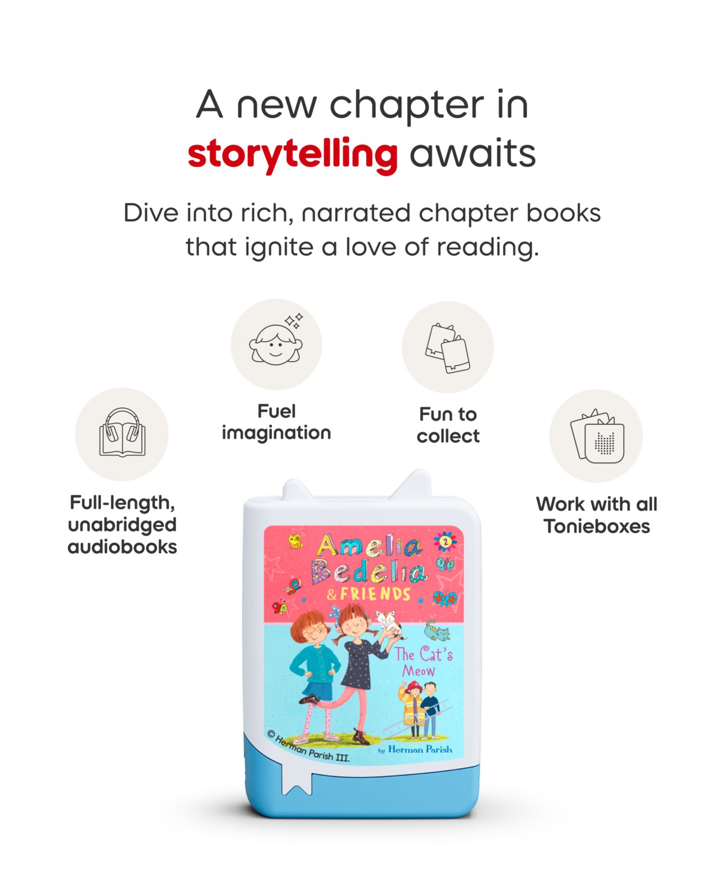Детские игрушки Tonies Amelia Bedelia Audiobook, 4 Pack — фото 8