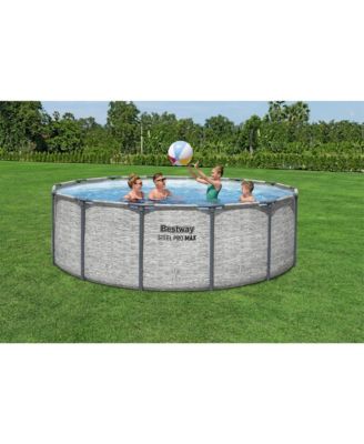 Steel Pro MAX 14'x48" Round Above Ground Swimming Pool with Pump & Cover
