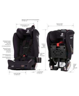 Radian 3R SafePlus All-in-One Convertible Car Seat, Black Jet, Latch