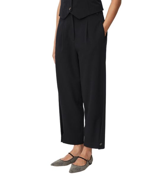 Женские брюки Masai Copenhagen Mapunna High Rise Pleated, цвет: Чёрный