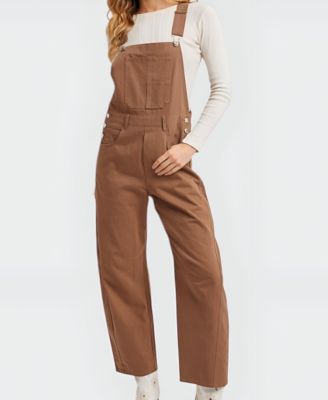 Women's Wide Leg Adjustable Overalls