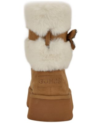 Women's Dowry Rhinestone Bow Cozy Winter Boots