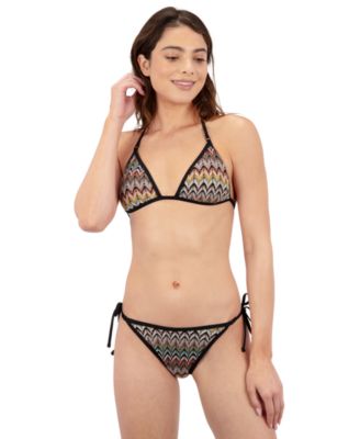 Women's Chevron Knit Moderate Tie Side Bottom