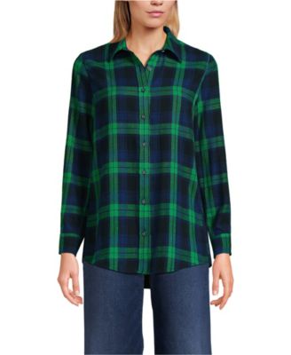 Women's Flannel Boyfriend Long Sleeve Shirt