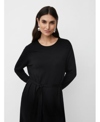 Women's MaNisuta Long Sleeve Belted Waist Dress