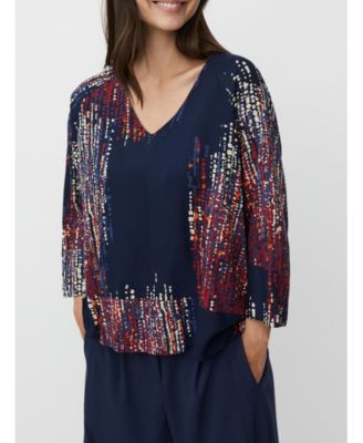 Women's MaBenika 3/4 Sleeve V-Neck Blouse