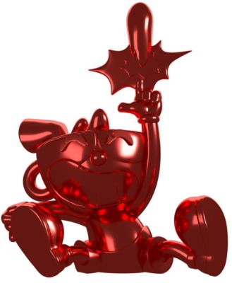x Shopville: Cuphead Collection - Cuphead Red Chrome Vinyl Figure [Limited Edition 500]