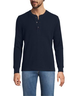 Men's Long Sleeve Thermal Waffle Henley