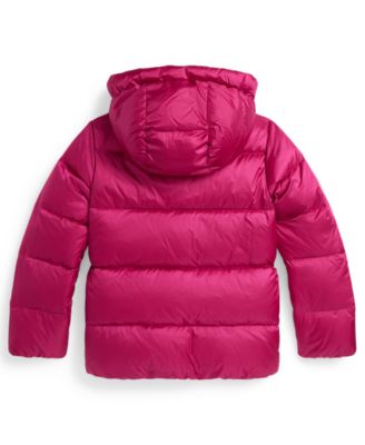 Girls' 7-16 Metallic Hooded Outerwear Coat