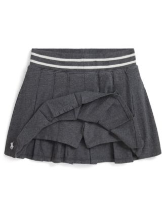 Girls' 7-16 Pleated Embroidered Skirt
