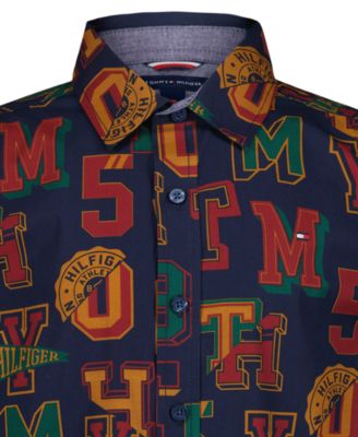 Boys' 8-20 Letter Printed Shirt